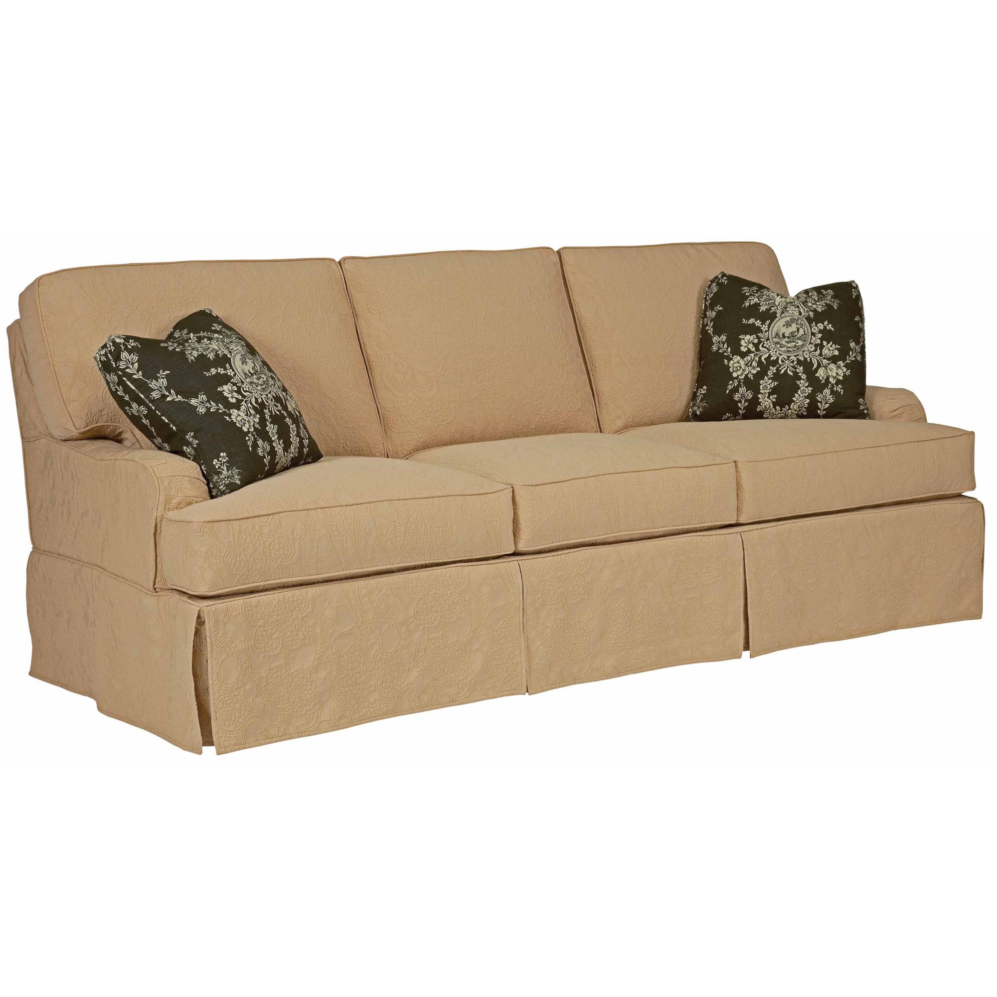 Kincaid Furniture Simone UPH65099 Casual Queen Sleeper Sofa with Slip